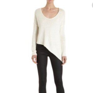 Helmut lang boatneck Asymmetrical hem Sweater